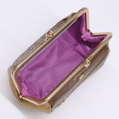 A.D.M.J. Accessoires De Mademoiselle ADMJ 【新品同様】21AW06007 クロコダイル/牛革 ポーチ