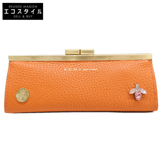 A.D.M.J. Accessoires De Mademoiselle ADMJ 【新品同様】THE BEE 牛革シュリンク型押し 口金マルチケース その他