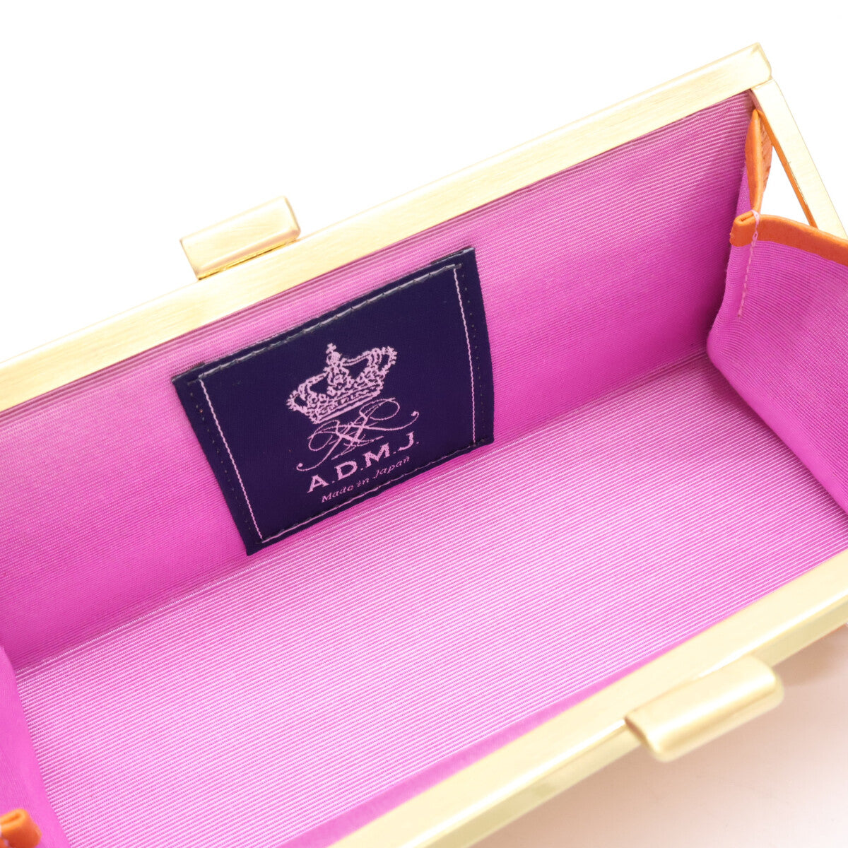 A.D.M.J. Accessoires De Mademoiselle ADMJ 【新品同様】THE BEE 牛革シュリンク型押し 口金マルチケース その他