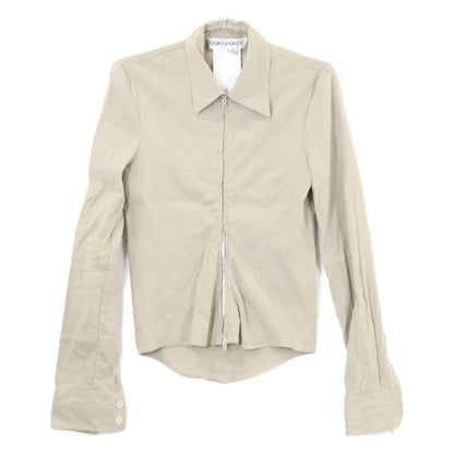 OUR LEGACY アワーレガシー 【美品/25SS】W2252SDG SLIM ZIP SHIRT リネン混 スリムジップシャツ トップス
