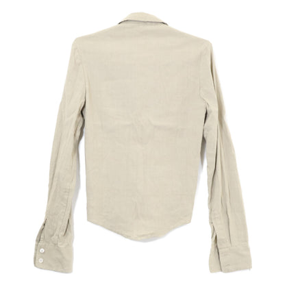 OUR LEGACY アワーレガシー 【美品/25SS】W2252SDG SLIM ZIP SHIRT リネン混 スリムジップシャツ トップス