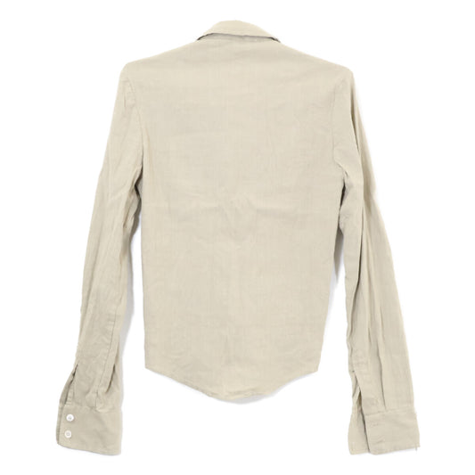 OurLegacy アワーレガシー 【美品/25SS】W2252SDG SLIM ZIP SHIRT リネン混 スリムジップシャツ トップス