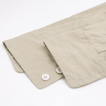 OUR LEGACY アワーレガシー 【美品/25SS】W2252SDG SLIM ZIP SHIRT リネン混 スリムジップシャツ トップス