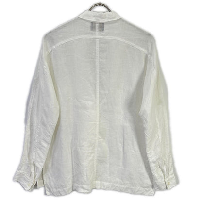 Pale Jute ペールジュート PJ-2024SS-01 ホワイト フレンチリネン ダブルブレスト シャツジャケット ジャケット