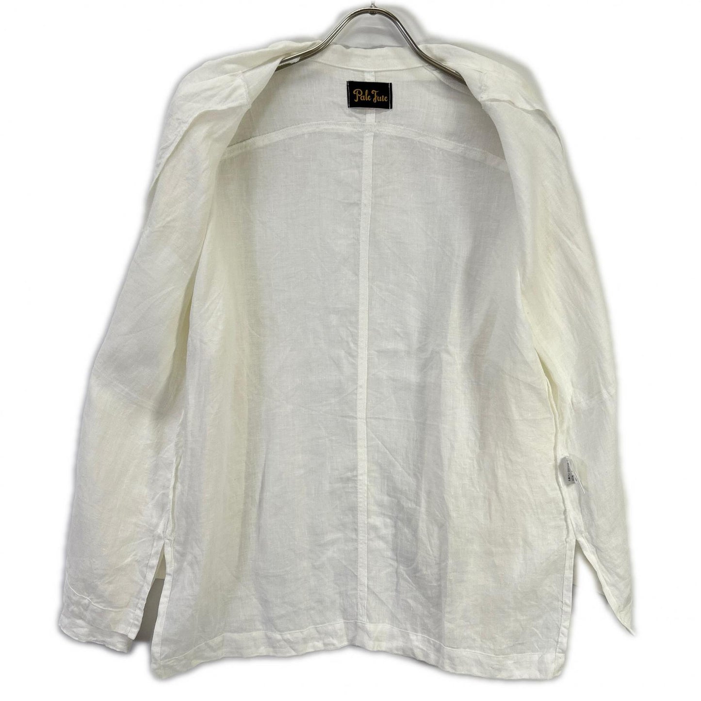 Pale Jute ペールジュート PJ-2024SS-01 ホワイト フレンチリネン ダブルブレスト シャツジャケット ジャケット