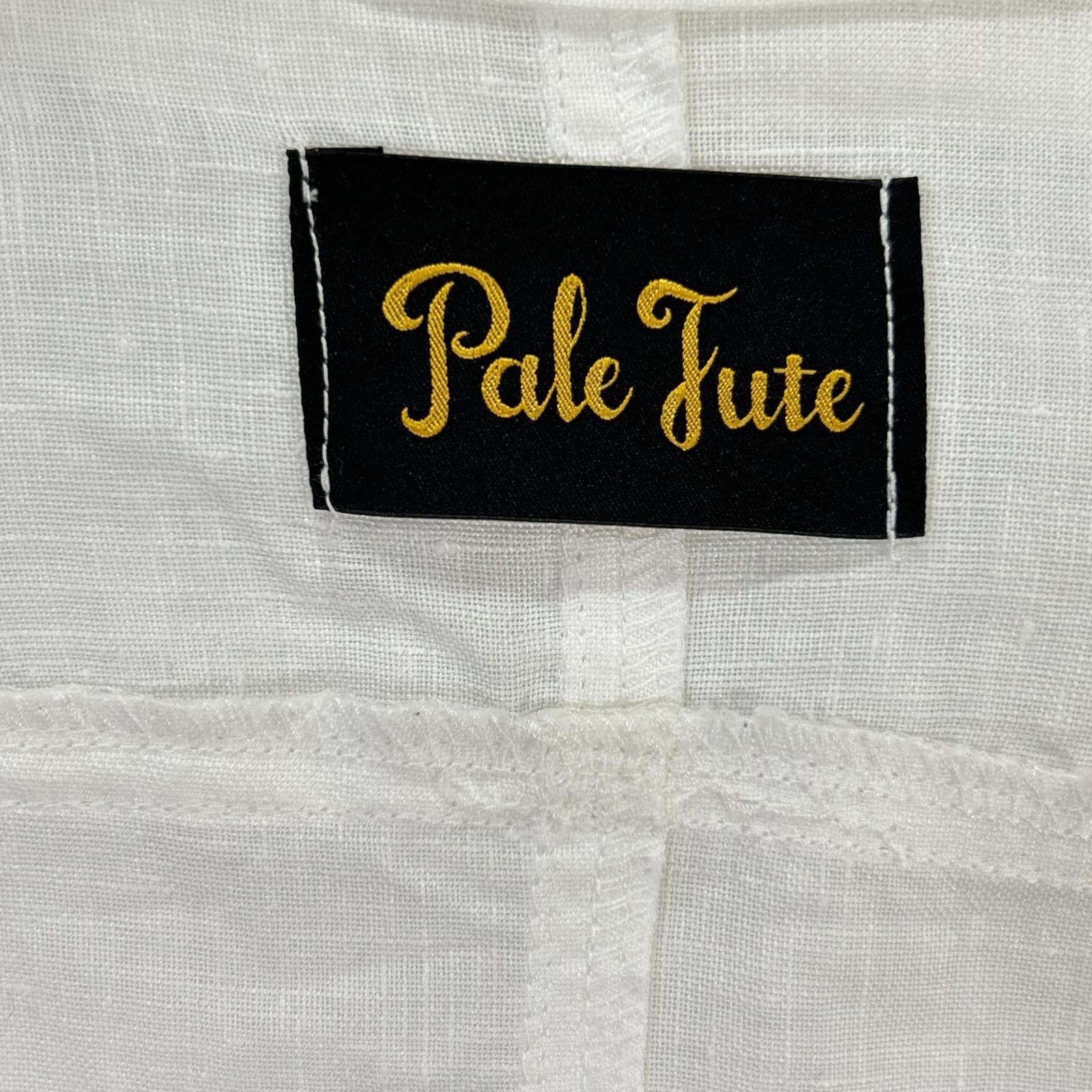 Pale Jute ペールジュート PJ-2024SS-01 ホワイト フレンチリネン ダブルブレスト シャツジャケット ジャケット