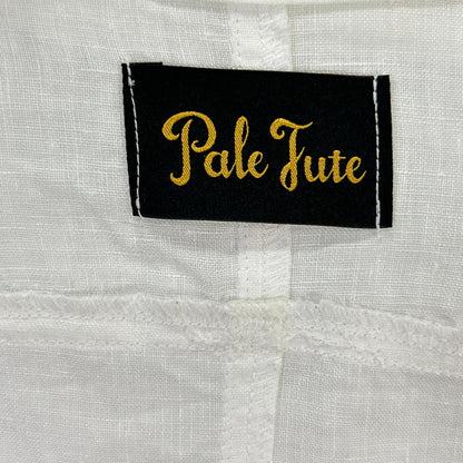 Pale Jute ペールジュート PJ-2024SS-01 ホワイト フレンチリネン ダブルブレスト シャツジャケット ジャケット