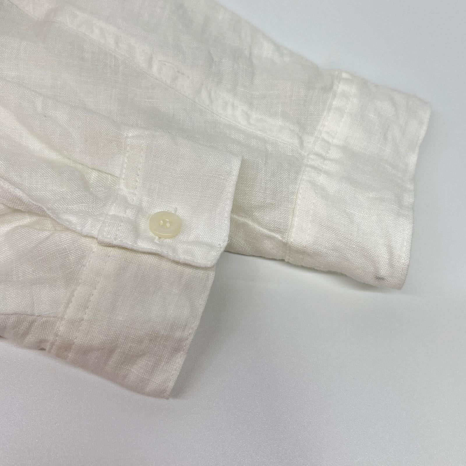 Pale Jute ペールジュート PJ-2024SS-01 ホワイト フレンチリネン ダブルブレスト シャツジャケット ジャケット