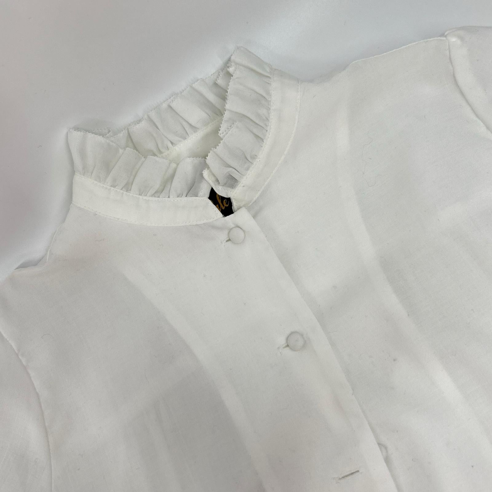 Pale Jute ペールジュート PJ-2023AW-15 ホワイト frill collar blouse「 Brigitte Ⅱ」/フリルカラー ブリジットシャツブラウス トップス