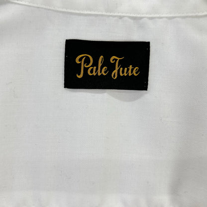 Pale Jute PJ-2023AW-15 白色荷叶边领衬衫“Brigitte II”/荷叶边领Brigitte衬衫上衣