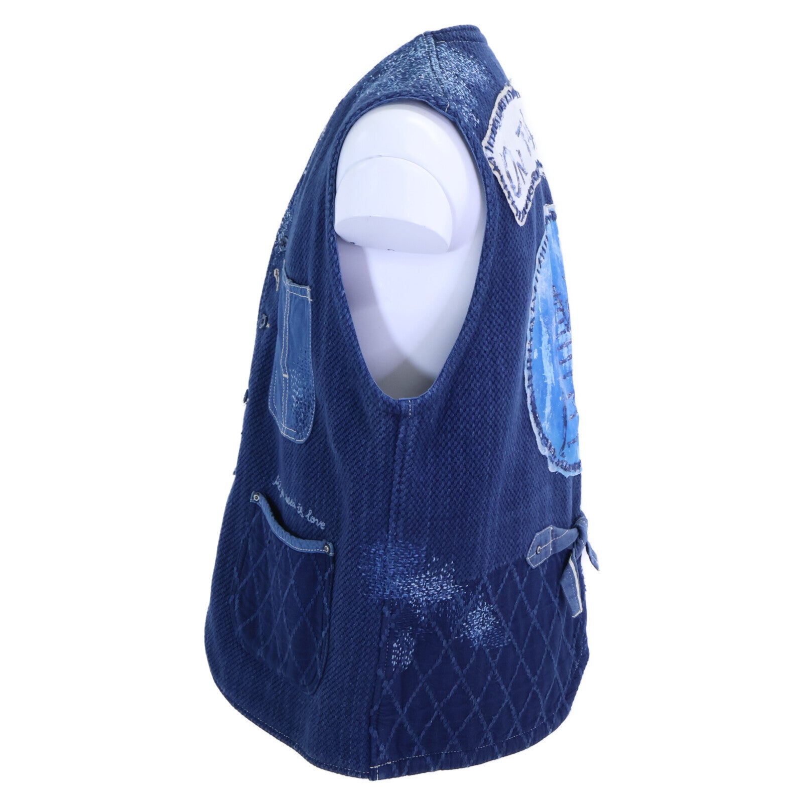 Porter Classic ポータークラシック 【美品】INDIGO BLUE KENDO VEST CUSTOM カスタムモデル 刺し子 パッチワーク ケンドー ベスト