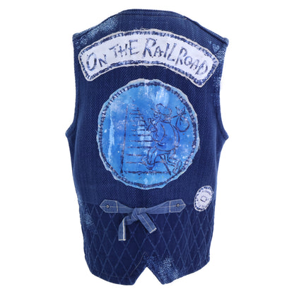 Porter Classic ポータークラシック 【美品】INDIGO BLUE KENDO VEST CUSTOM カスタムモデル 刺し子 パッチワーク ケンドー ベスト