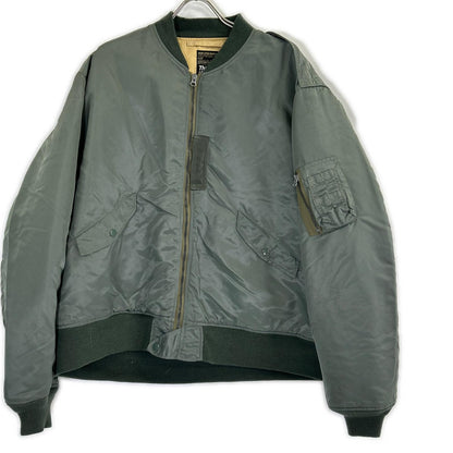 UNUSED アンユーズド ×BUZZ RICKSON'S BEAMS別注 US2112 L-2B オリーブ ナイロン×ウールリップストップ フライトジャケット ジャケット