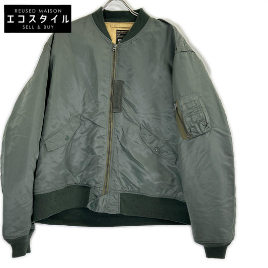 UNUSED アンユーズド ×BUZZ RICKSON'S BEAMS別注 US2112 L-2B オリーブ ナイロン×ウールリップストップ フライトジャケット ジャケット
