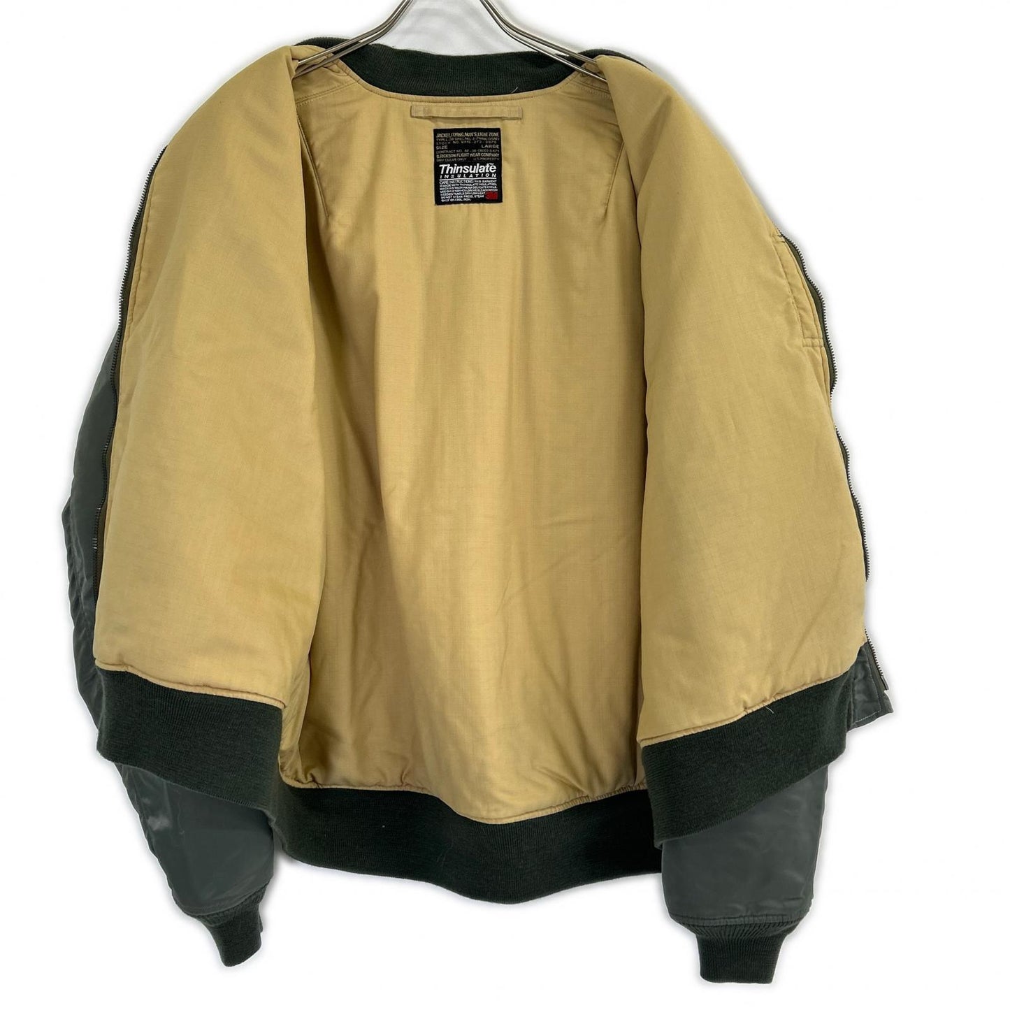 UNUSED アンユーズド ×BUZZ RICKSON'S BEAMS別注 US2112 L-2B オリーブ ナイロン×ウールリップストップ フライトジャケット ジャケット