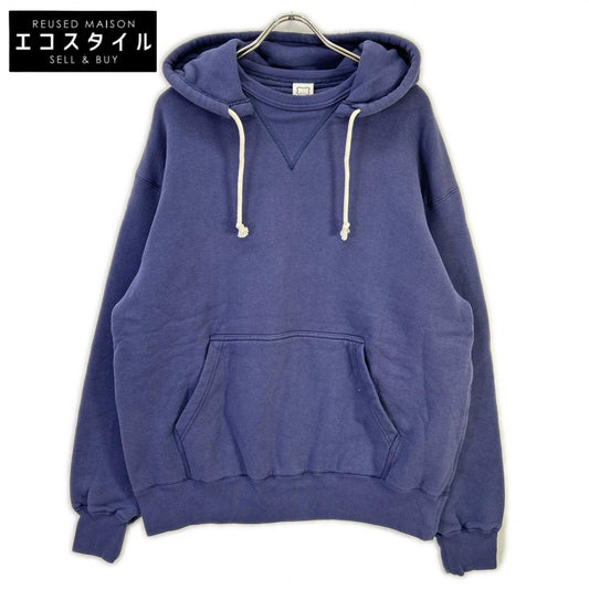 STANDARD CALIFORNIA スタンダードカリフォルニア ブルー コットン ドローストリング SD AFTER HOOD SWEAT/後付けフーディ トップス