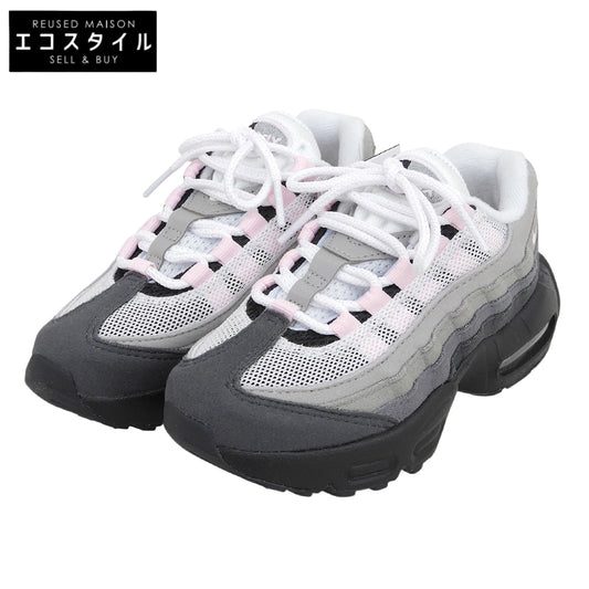 NIKE ナイキ 新品同様 Nike PS Air Max 95 Medium Grey/Pink Foam シューズ キッズ グレー×ピンク 18.0cm 905461-075 シューズ