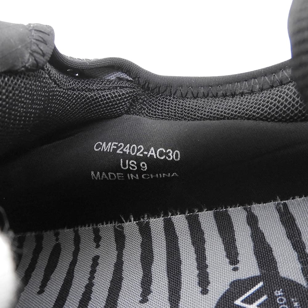APPROACH 03 TABI LOW BLACK COEXIST Inner-Knit Sneakers 9 CMF2402-AC30 Shoes