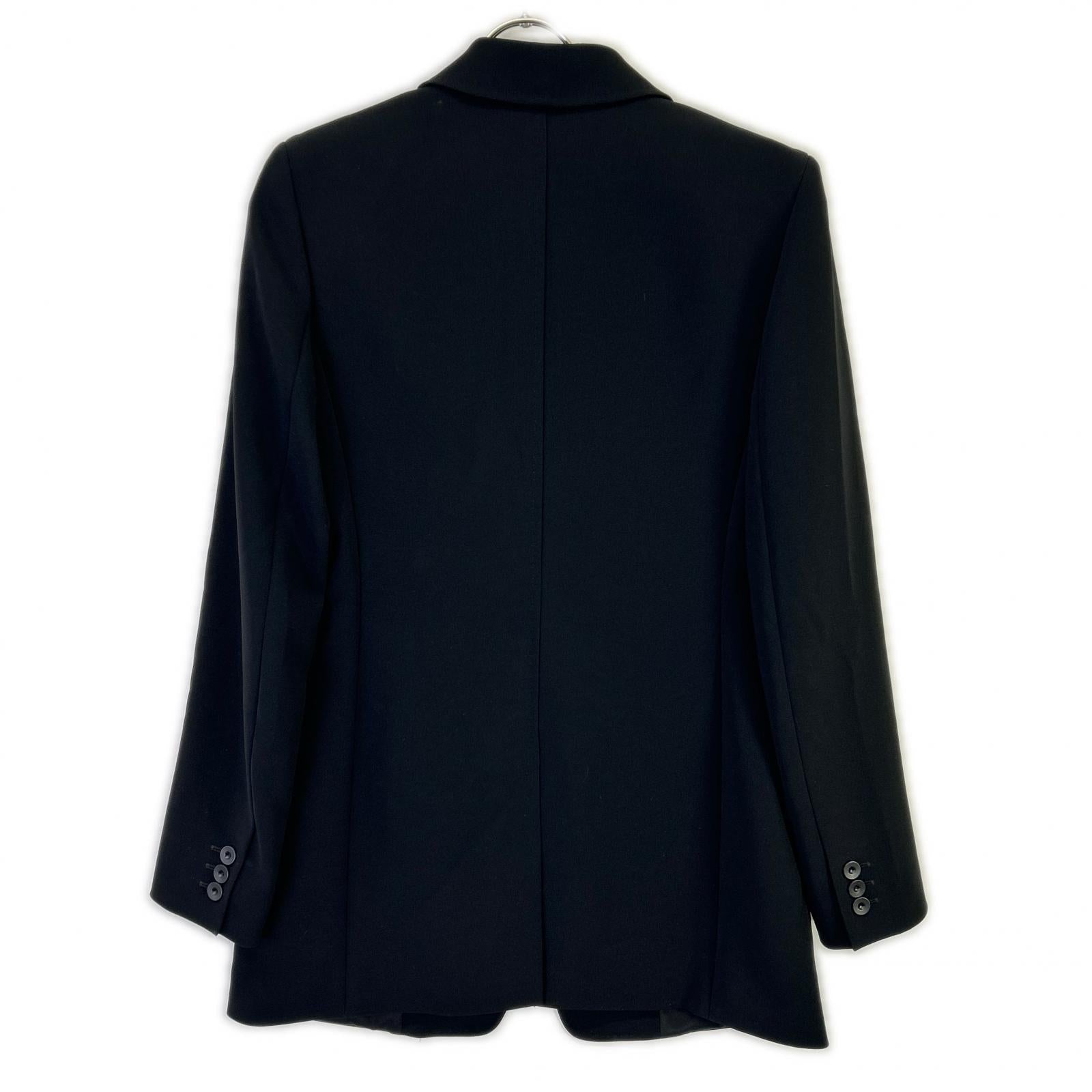 MAXMARA STUDIO マックスマーラスタジオ 23604114376 ブラック トリアセテート混 ピークドラペル 1Bテーラードジャケット ジャケット