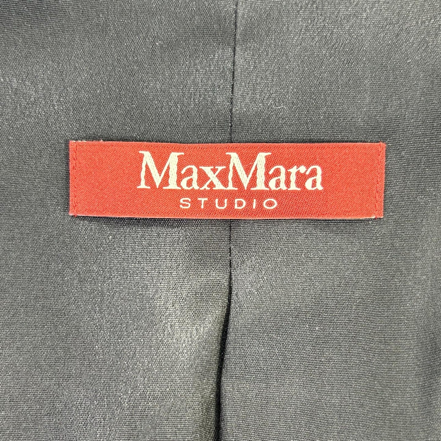 MAXMARA STUDIO マックスマーラスタジオ 23604114376 ブラック トリアセテート混 ピークドラペル 1Bテーラードジャケット ジャケット