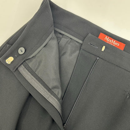 MAXMARA STUDIO 麦丝玛拉工作室 23610102376 黑色 醋酸纤维混纺 后开衩修身半身裙