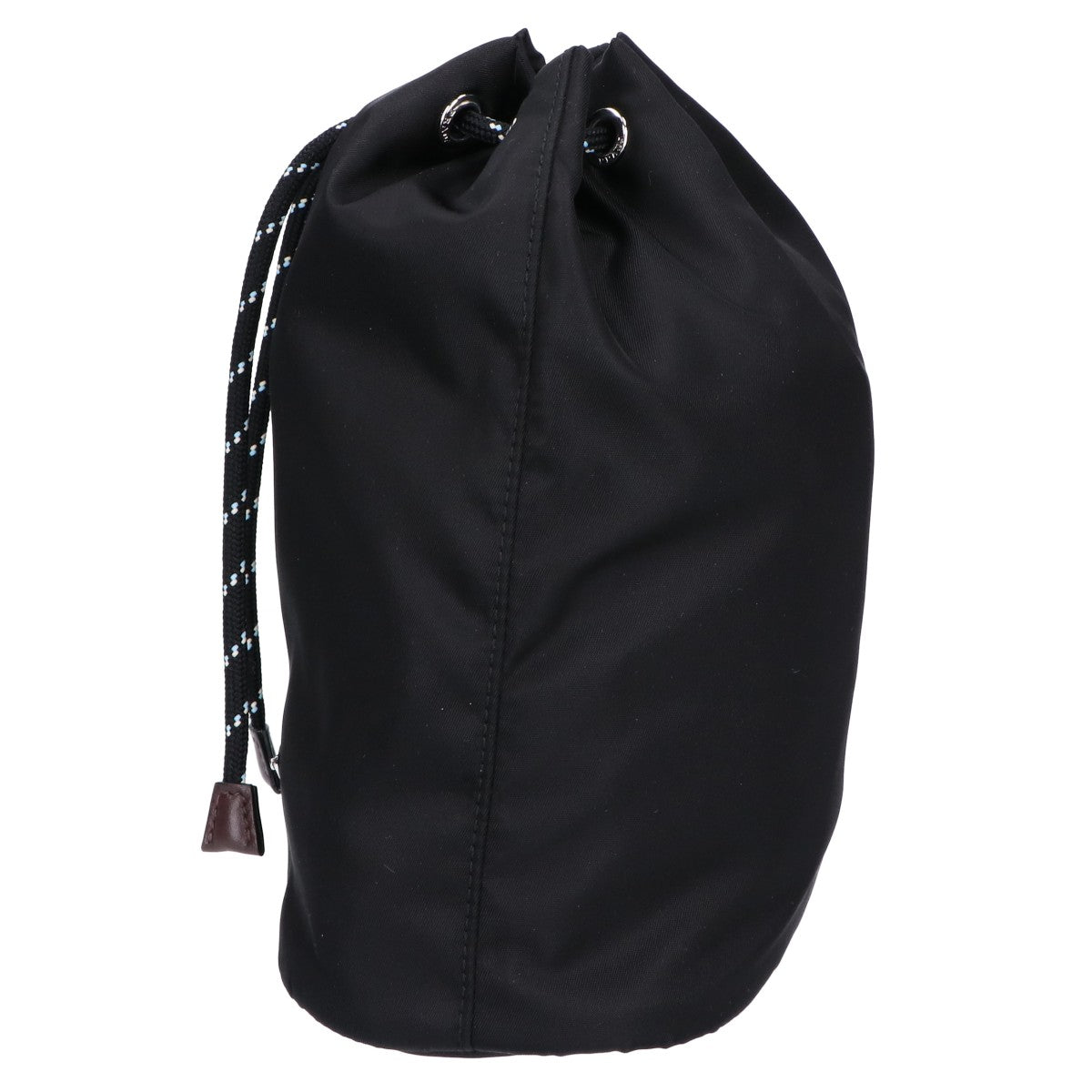 PRADA プラダ 新品同様 2NE067 2HE1 Re-Nylon xレザー トライアングルロゴ スピードロック ドローストリングポーチ リストレット クラッチバッグ セカンドバッグ クラッチバッグ