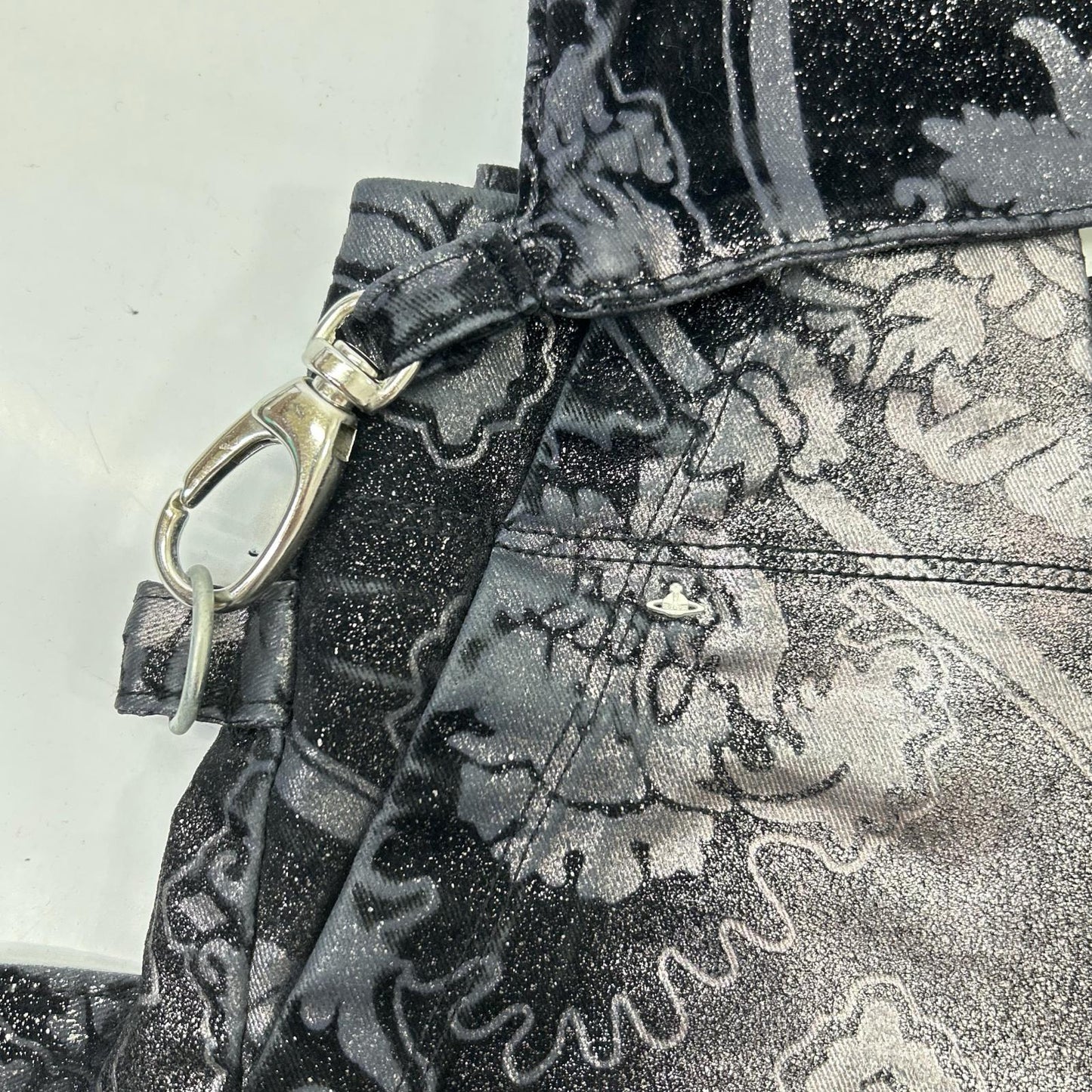 Vivienne Westwood ANGLOMANIA 【×Lee】358-03-77301 Black Bondage Shorts with Waist Bag Bottoms
