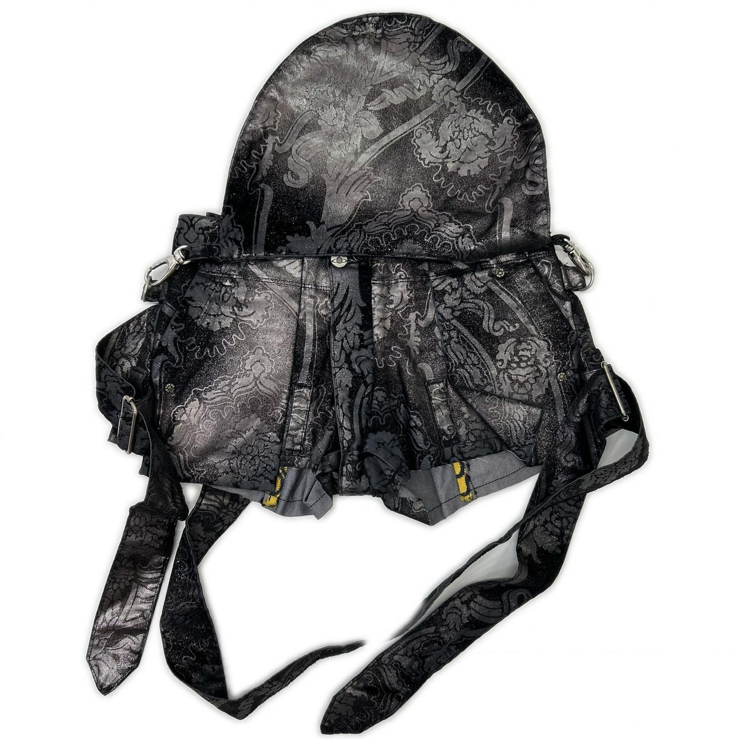 Vivienne Westwood ANGLOMANIA 【×Lee】358-03-77301 Black Bondage Shorts with Waist Bag Bottoms