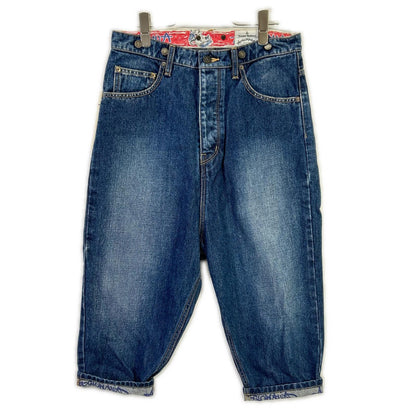 Vivienne Westwood ANGLOMANIA 15-01-762004 Indigo Sarouel Denim Pants Bottoms