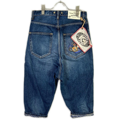 Vivienne Westwood ANGLOMANIA 15-01-762004 Indigo Sarouel Denim Pants Bottoms