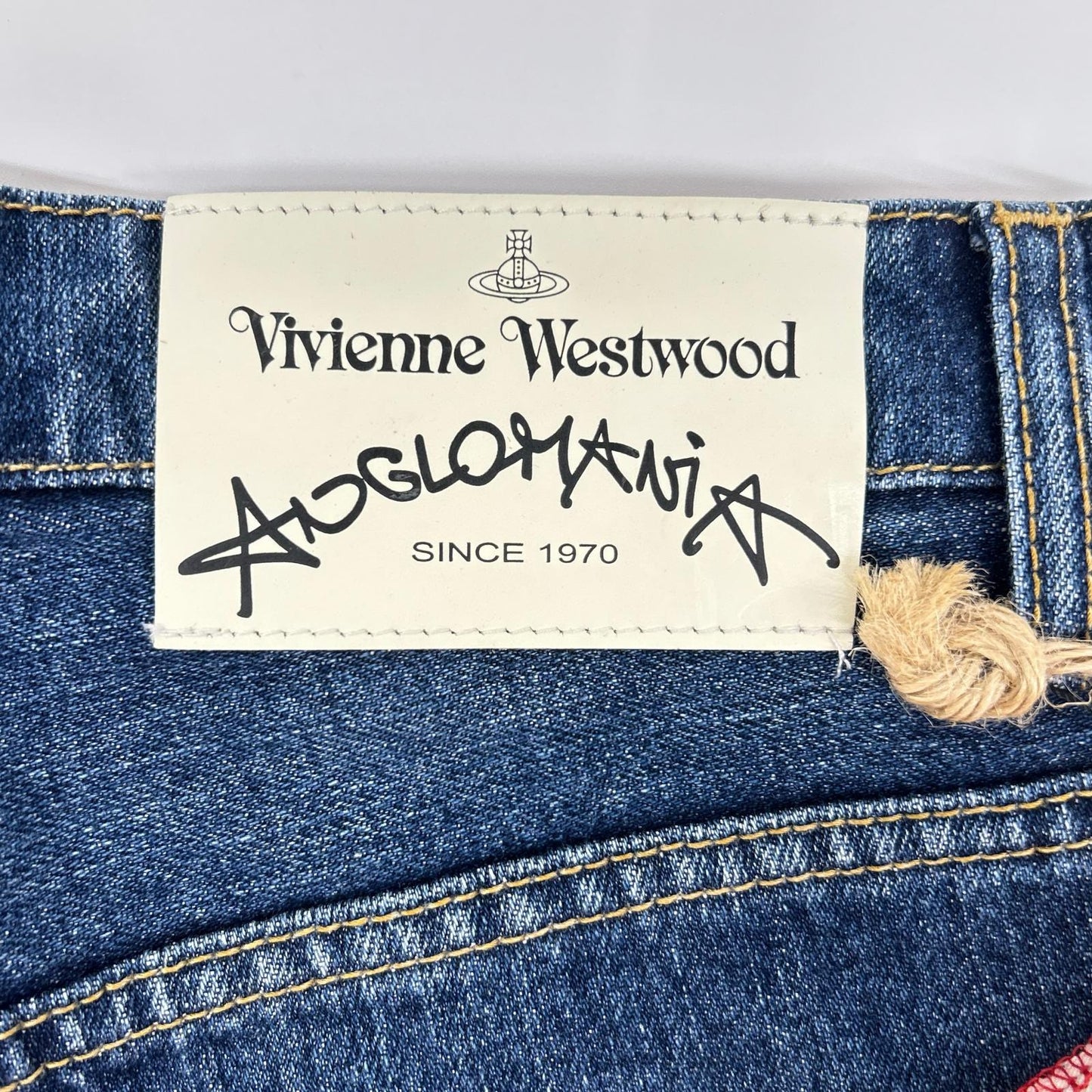 Vivienne Westwood ANGLOMANIA 15-01-762004 Indigo Sarouel Denim Pants Bottoms