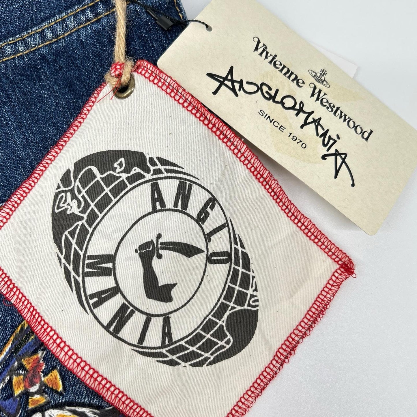 Vivienne Westwood ANGLOMANIA 15-01-762004 Indigo Sarouel Denim Pants Bottoms