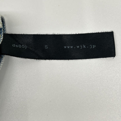 WJK 双J ds05j 浅靛蓝色 拼布修身牛仔裤 下装