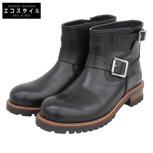 schott ショット 新品同様 Engineer Boots Short ショートエンジニアブーツ シューズ メンズ 黒 ブラック 26.5cm S28002 シューズ