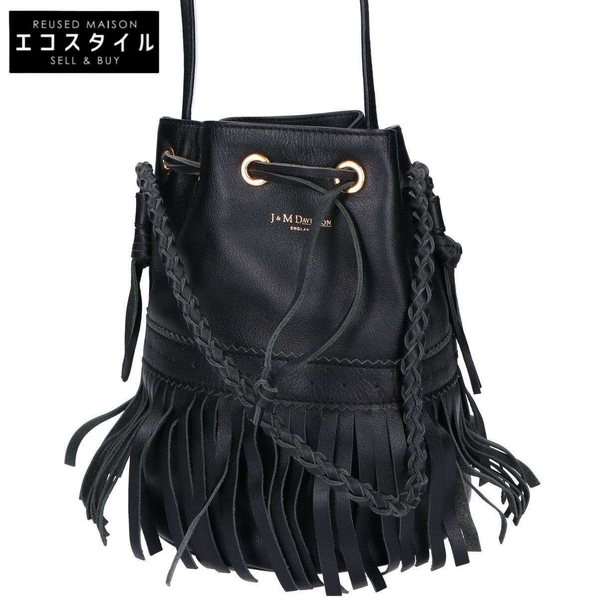 J&MDavidson ジェイアンドエムデヴィッドソン 【美品】レザー フリンジ カーニバル 2WAYショルダー ハンドバッグ