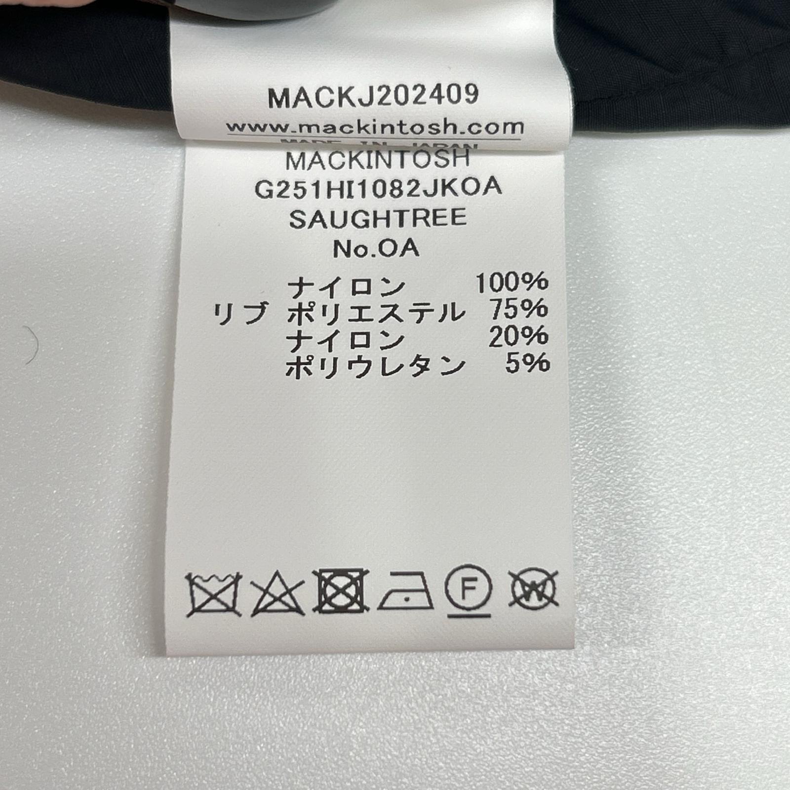 MACKINTOSH 麦金托什 G251HI1082JKOA 黑色 SAUGHTREE/索特里 再生尼龙飞行夹克 夹克