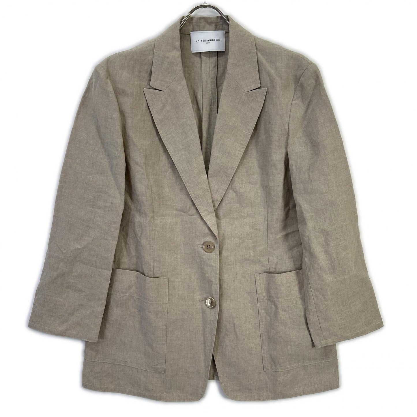 UNITED ARROWS ユナイテッドアローズ 1522-144-2252 ベージュ リネン テーラード ジャケット ジャケット