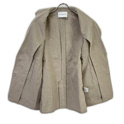 UNITED ARROWS 联合艾诺 1522-144-2252 米色 亚麻 西装夹克 夹克