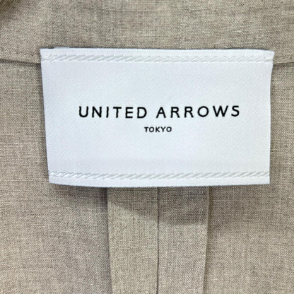 UNITED ARROWS 联合艾诺 1522-144-2252 米色 亚麻 西装夹克 夹克