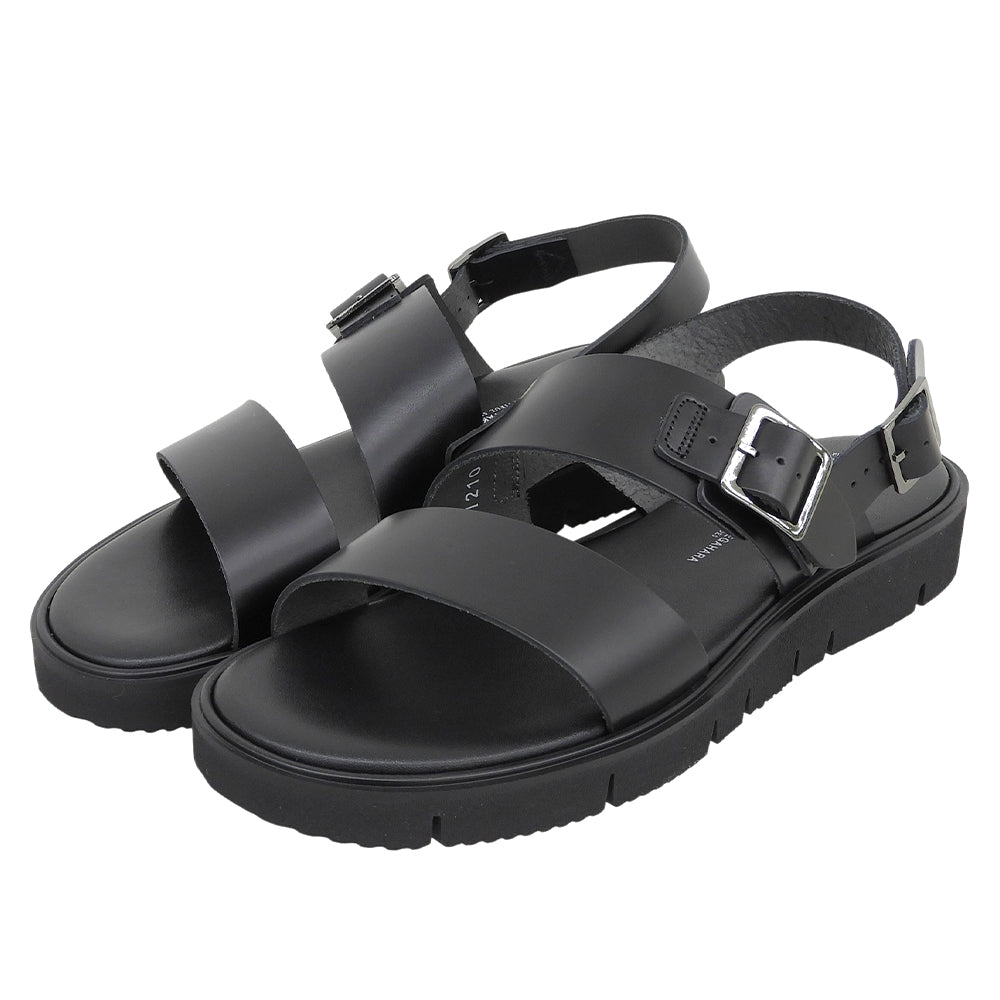 TOSHINOSUKETAKEGAHARA トシノスケタケガハラ 新品同様 BEAUTIFUL SHOES SS BELT SANDALS レザーベルトサンダル 黒 6 BSS2512001 26SS シューズ