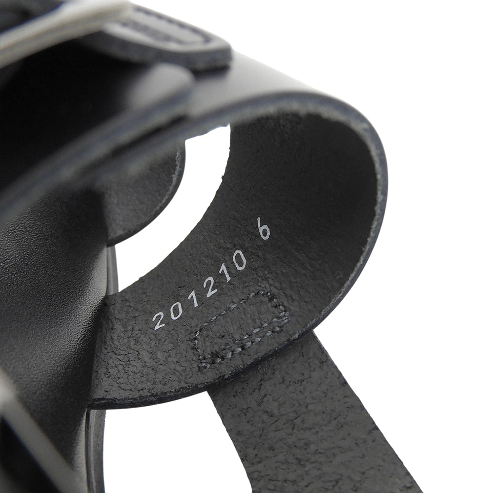 TOSHINOSUKETAKEGAHARA トシノスケタケガハラ 新品同様 BEAUTIFUL SHOES SS BELT SANDALS レザーベルトサンダル 黒 6 BSS2512001 26SS シューズ