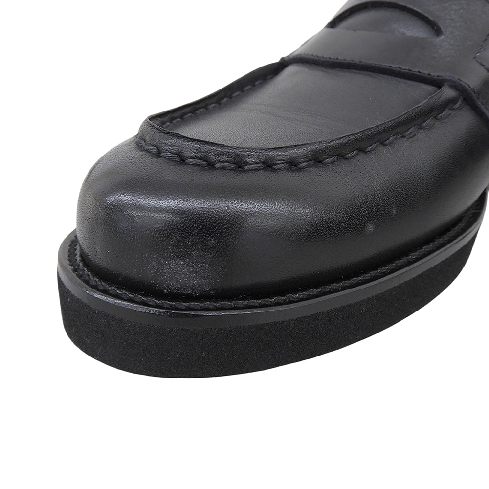 TOSHINOSUKE TAKEGAHARA Like New BEAUTIFUL SHOES LOAFER Coin Loafers Women's Black 24cm BSS201205 Shoes
