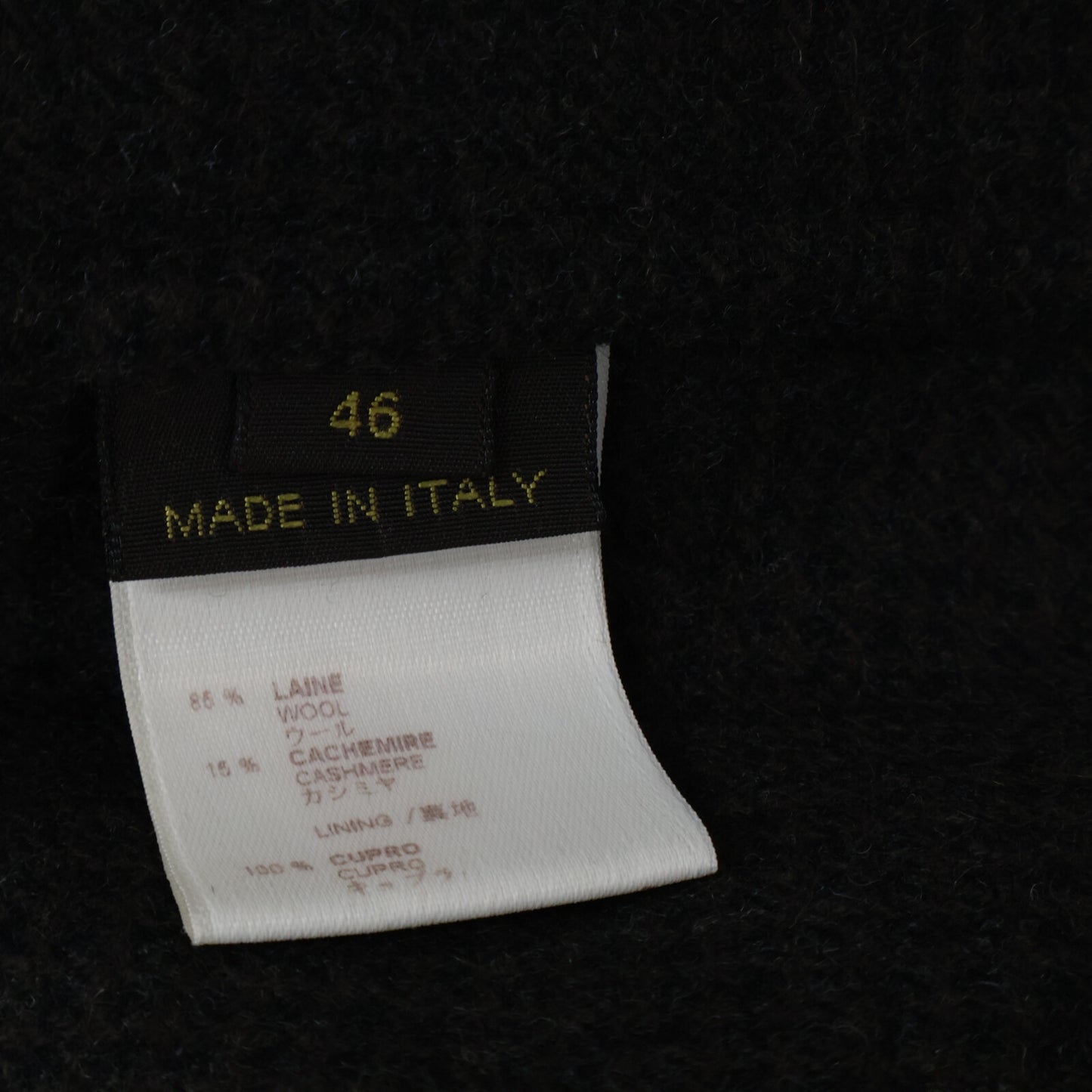 LOUIS VUITTON Louis Vuitton [domestically authorized] RM082M MNJA12W2K wool and cashmere 2-button Napolitana jacket jacket