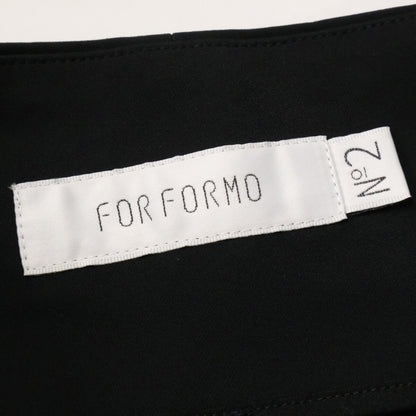FORFORMO フォルフォルモ 【美品】725314 サイドジップ ワイド クロップドパンツ ボトムス
