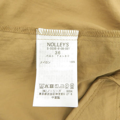 NOLLEY'S ノーリーズ 美品 ウォッシャブルスタンドネックコート レディース キャメル 36 25年製 コート