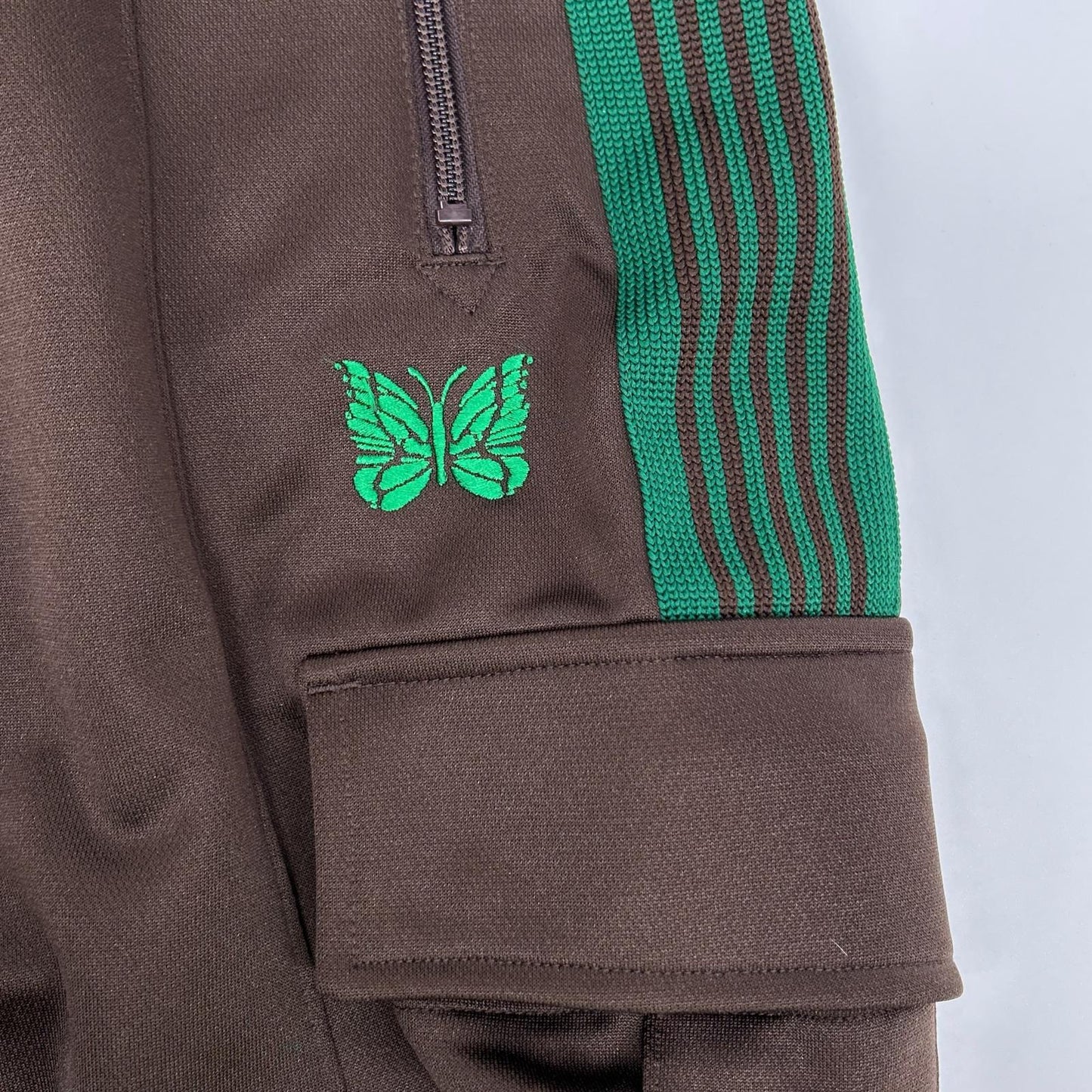 needles ニードルズ 【LHP別注】PU1631 25SS ブラウン×グリーン H.D.Track Pants ヒザデルトラックパン ボトムス