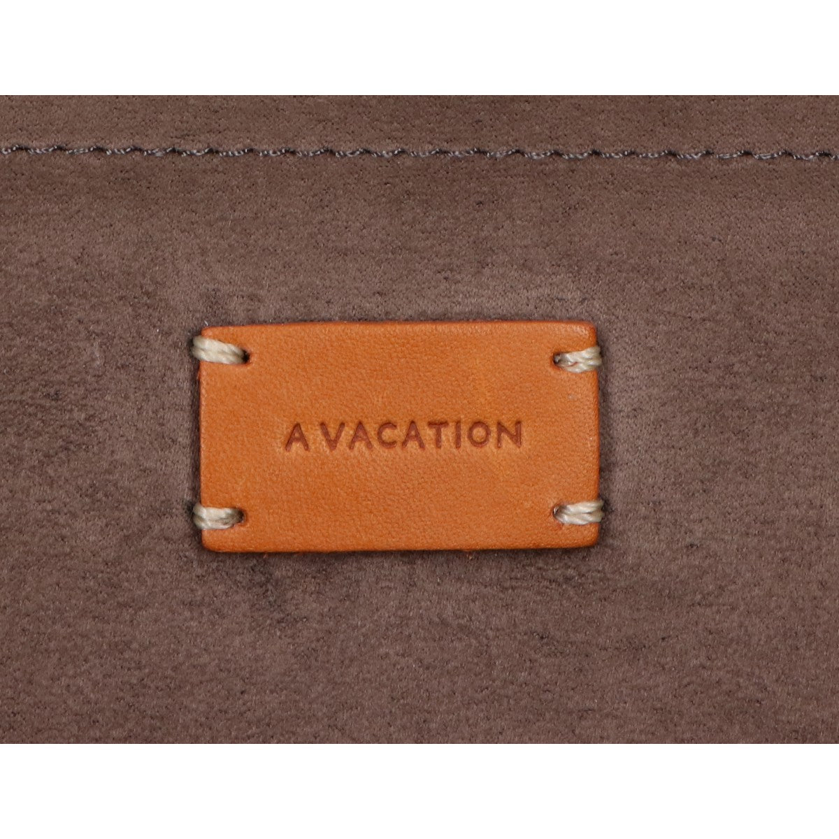 A VACATION アヴァケーション 【美品】FAN AZURE ファンアズール キャンバス レザーハンドル トートバッグ