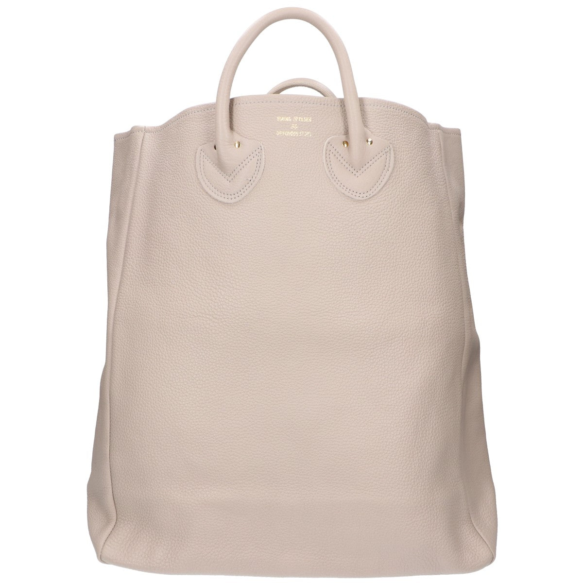 YOUNG＆OLSEN [Excellent condition] YO2201-GD003 EMBOSSED LEATHER TOTE L Embossed leather tote bag