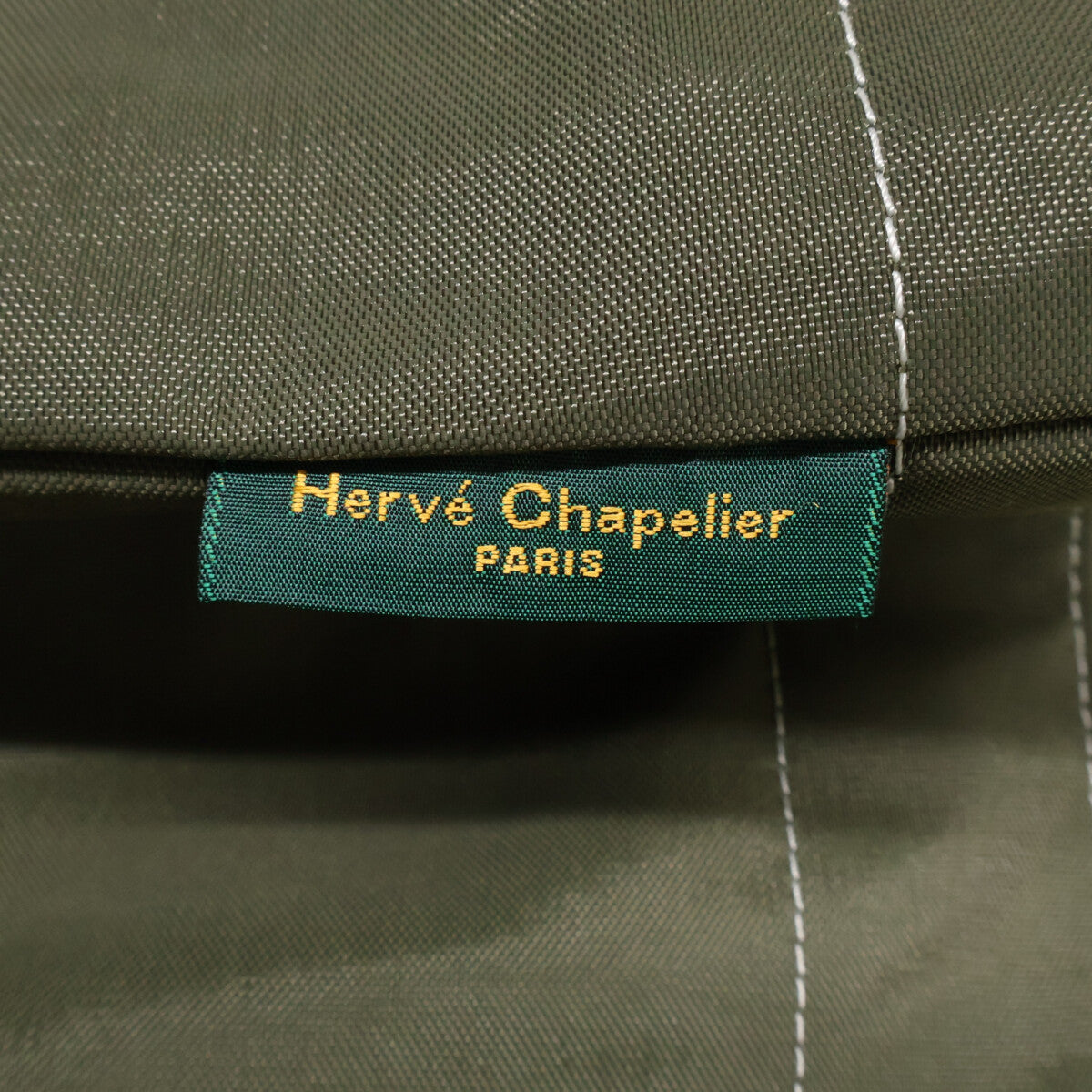 Herve Chapelier エルベシャプリエ 848C コーデュラナイロン ヌメ革ハンドルカバー 舟形 マキシ トートバッグ