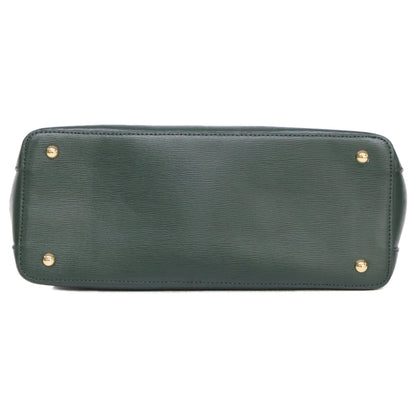 LAUREN RALPH LAUREN ローレン ラルフローレン 【美品】レザー メタルチャーム フロントロゴ 2WAYショルダー ハンドバッグ